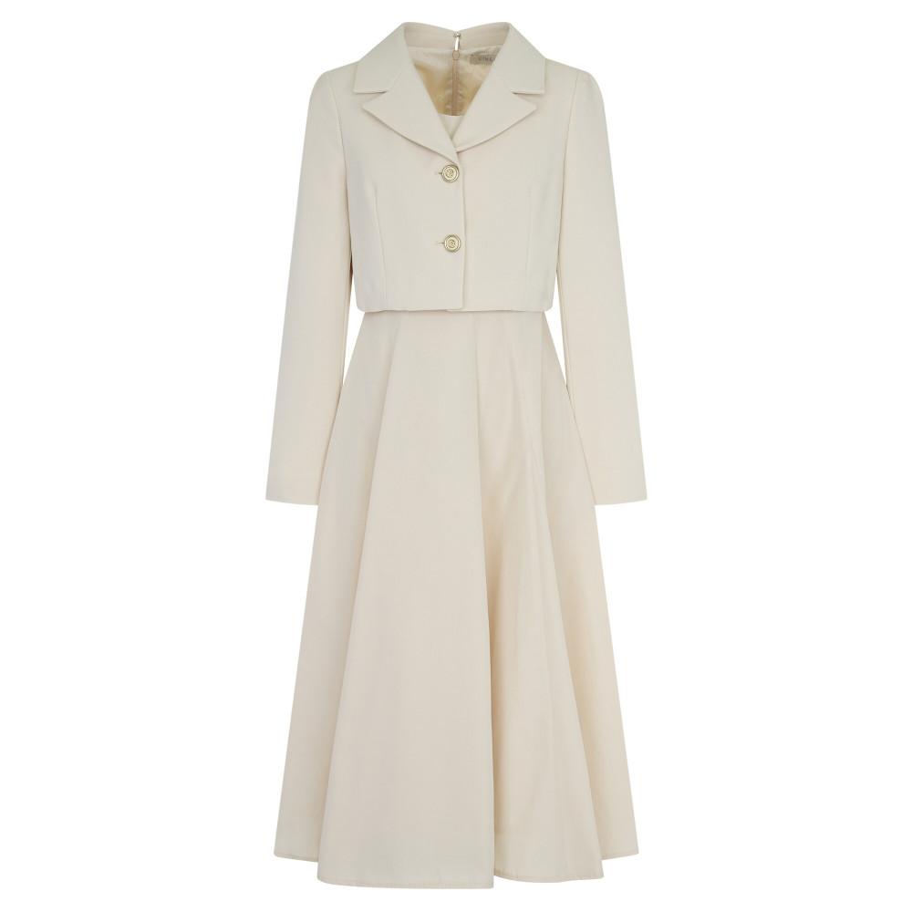 [라인어디션]오픈카라 플레어 원피스 NWOPNB0900