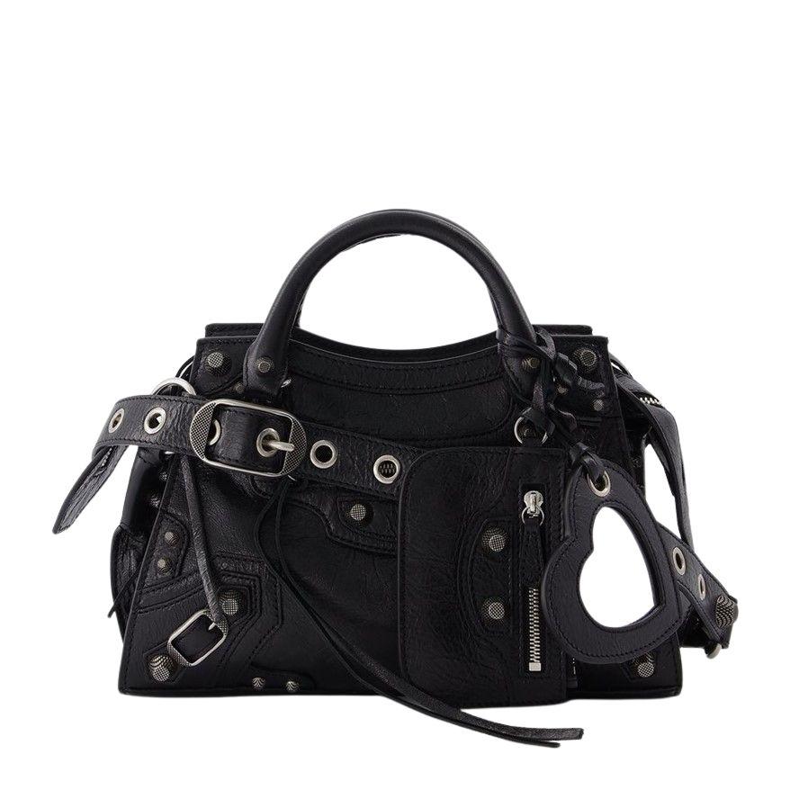 네오 카골 xs 크로스백 발렌시아가 블랙 가죽 Neo Cagole Xs Crossbody - Balenciaga -  Black - Leather
