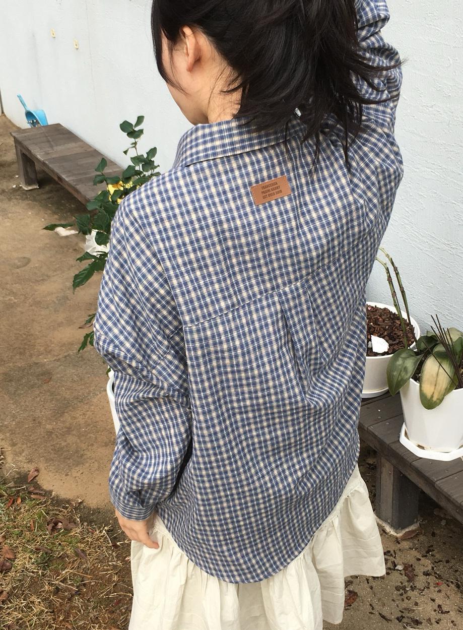 올리웨니 [ md추천* ]오버패치 체크셔츠( 3color )