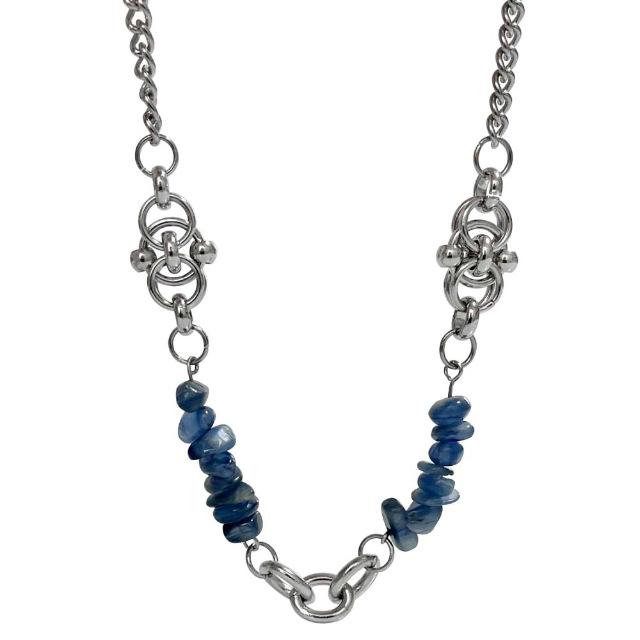 gemstone necklace(blue)