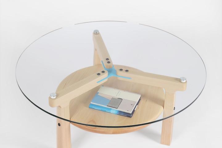 C3L_01 Low Table 원목 유리 테이블