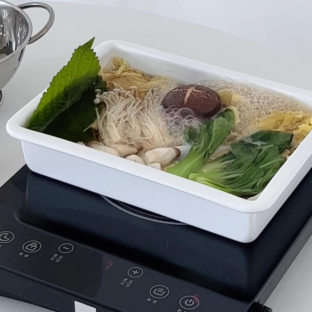 아르지 법랑 오븐밧드 26cm 인덕션 오븐 발뮤다 트레이