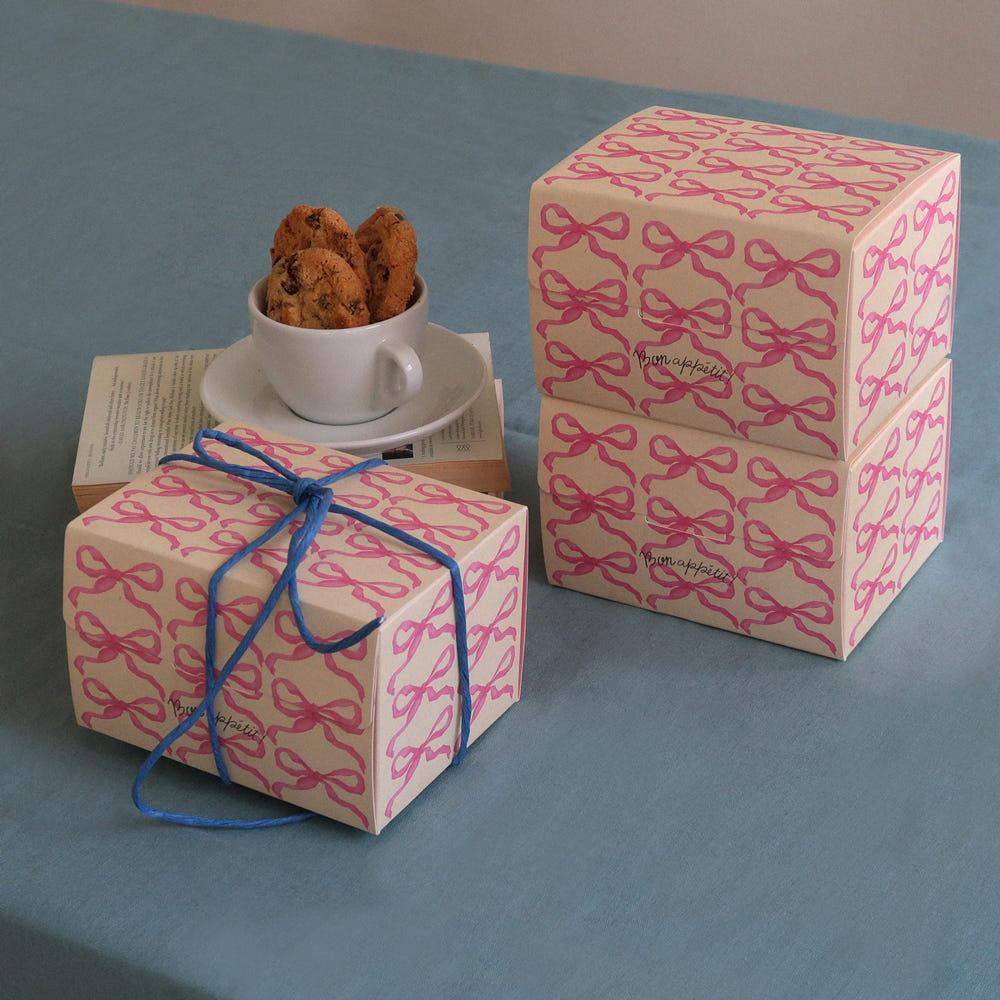 B80 핑크리본 조립식 선물상자