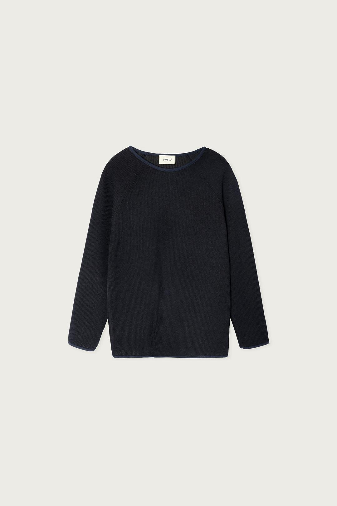 RAGLAN SWEATER DARK LAKE