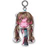 Ornamental body cushion keyring, Hot legs
