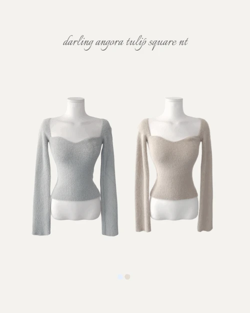 [ 볼륨바스트🪡 ] 다즐링 앙고라 튤립 스퀘어  NT