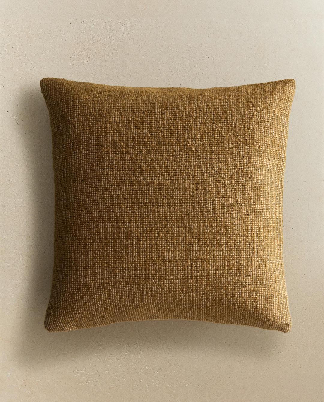 울 코튼 쿠션 커버