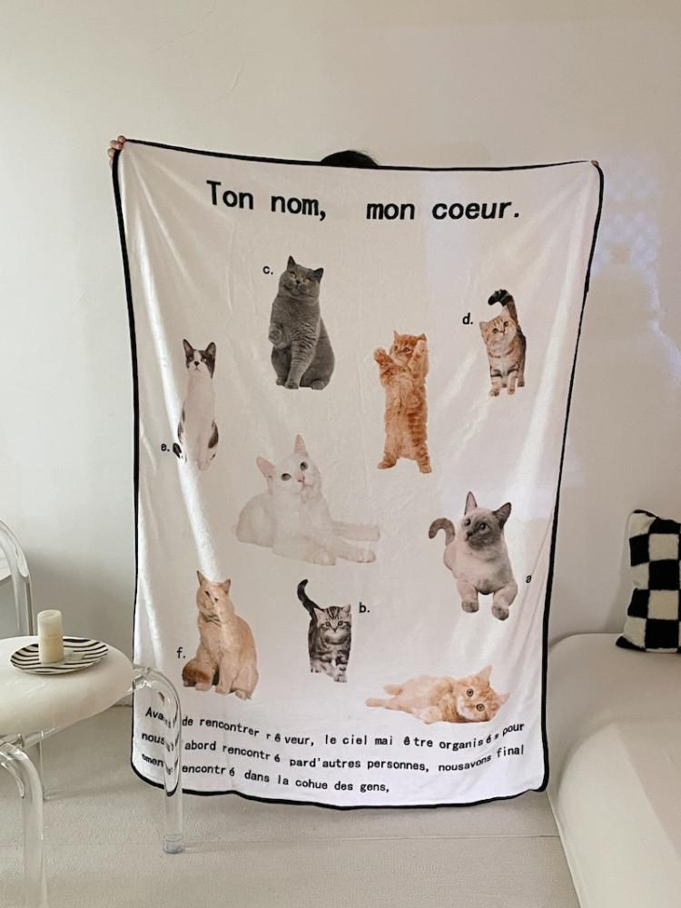 코지풀 6 TYPES 오브제 프린팅 담요 포토 블랭킷