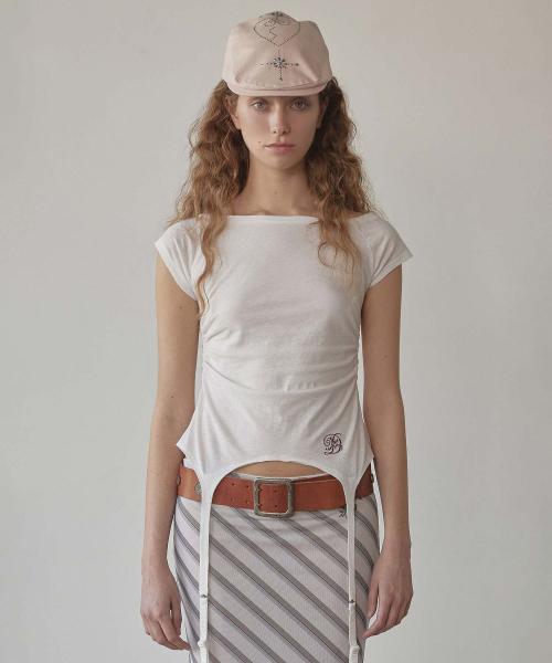 Garter Belt Tee White