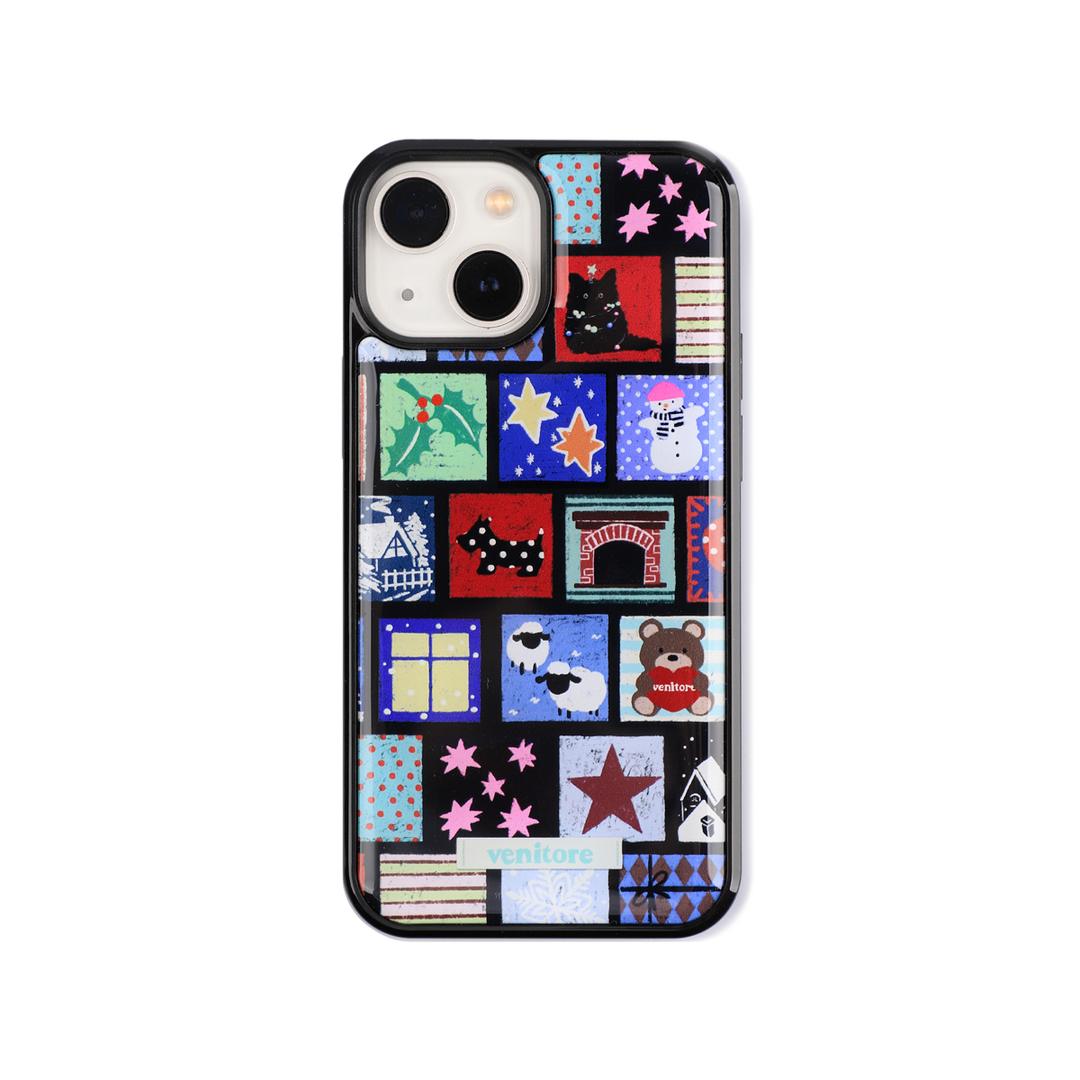 (에폭시 범퍼 케이스) vintage ugly sweater patch case