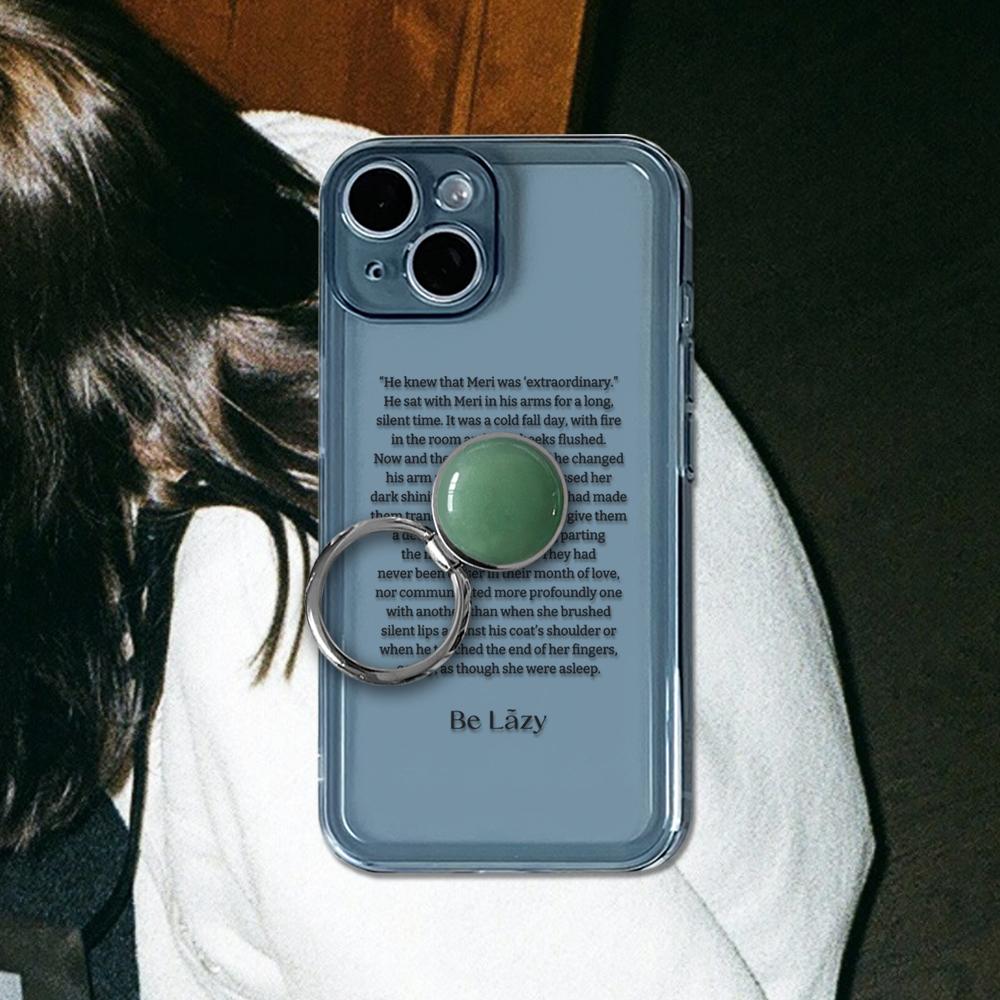 Story jelly case (Blue / Black font)