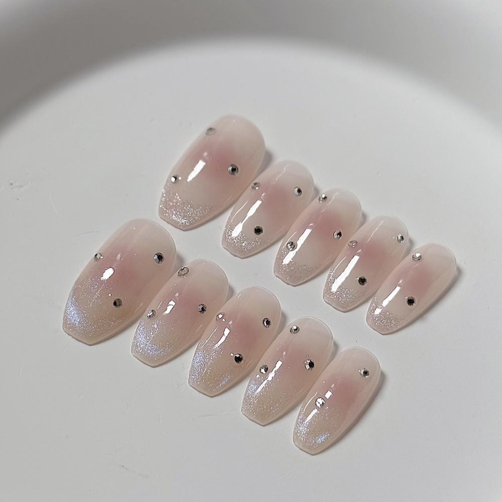 [𝙈𝙖𝙜𝙣𝙚𝙩] 자석젤 치크 글리터 네일 수제네일팁