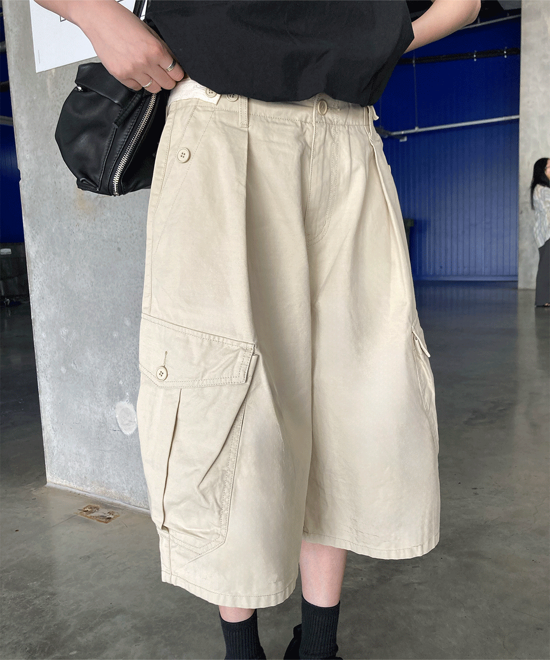 리사 oot 버뮤다 7부 카고팬츠 (2color)