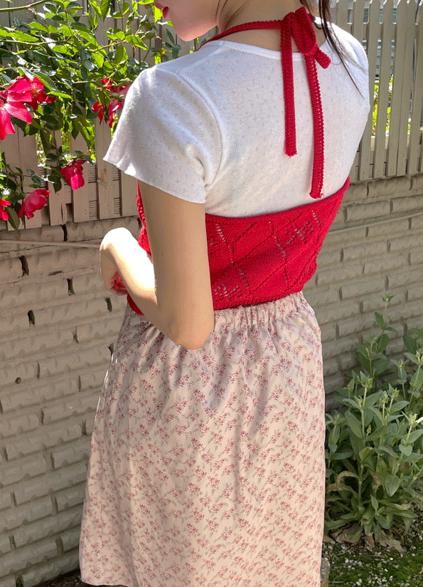 데이지 홀터 니트탑 (3colors) 신상할인♥︎