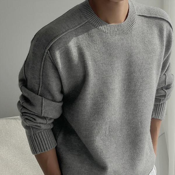 로밍 소프트 라운드 니트