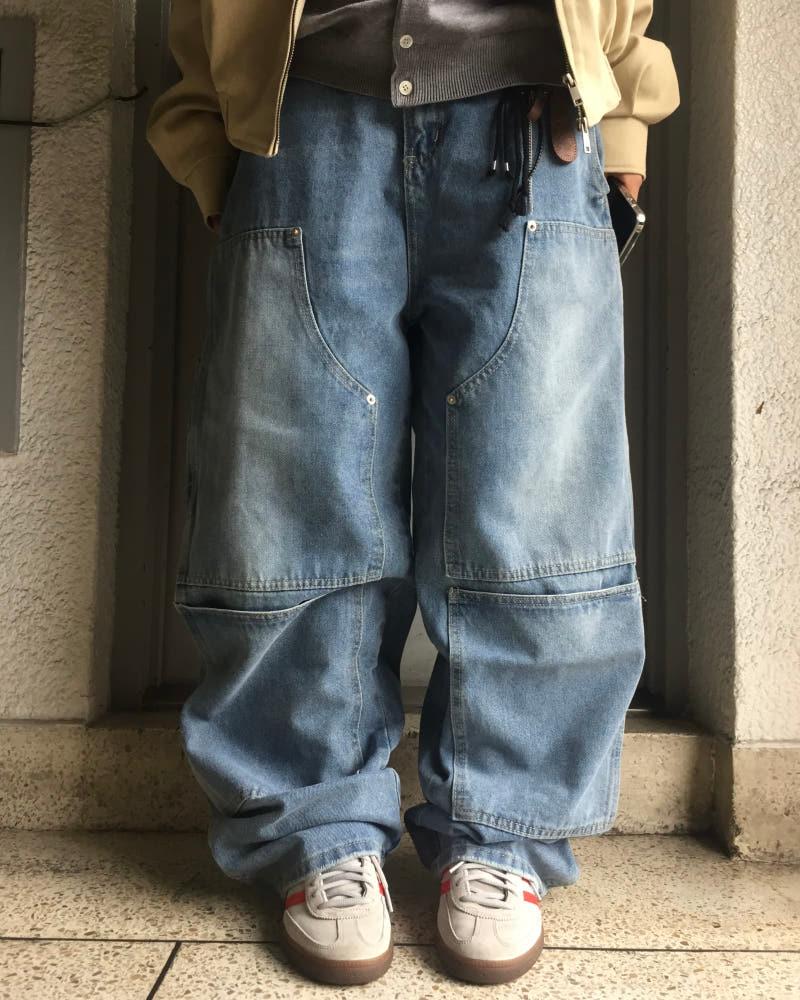 페더 카펜터 워싱 청데님