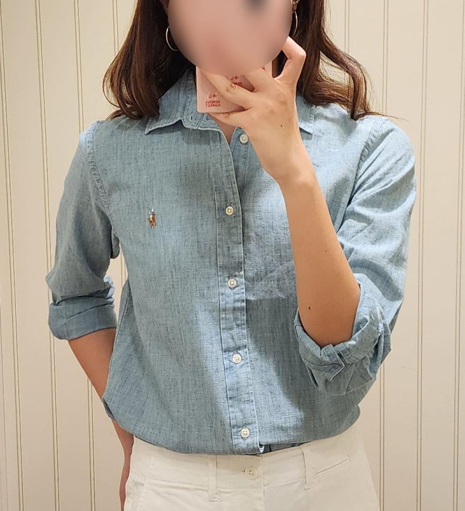 폴로 랄프로렌 여성 데님 샴브레이 셔츠 / 캐나다 세레나마켓