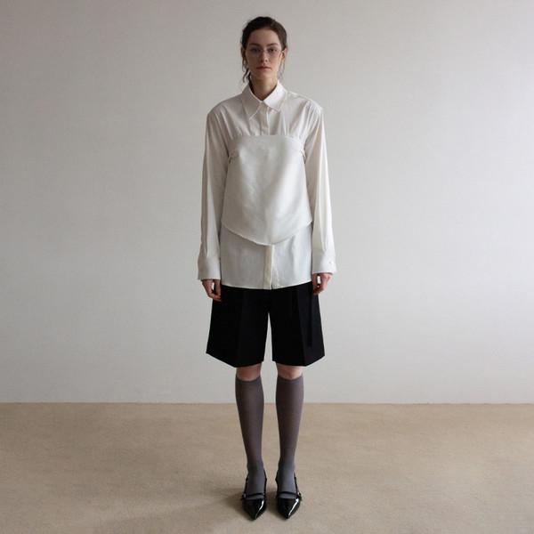 Scarf Shirt_White_스카프셔츠