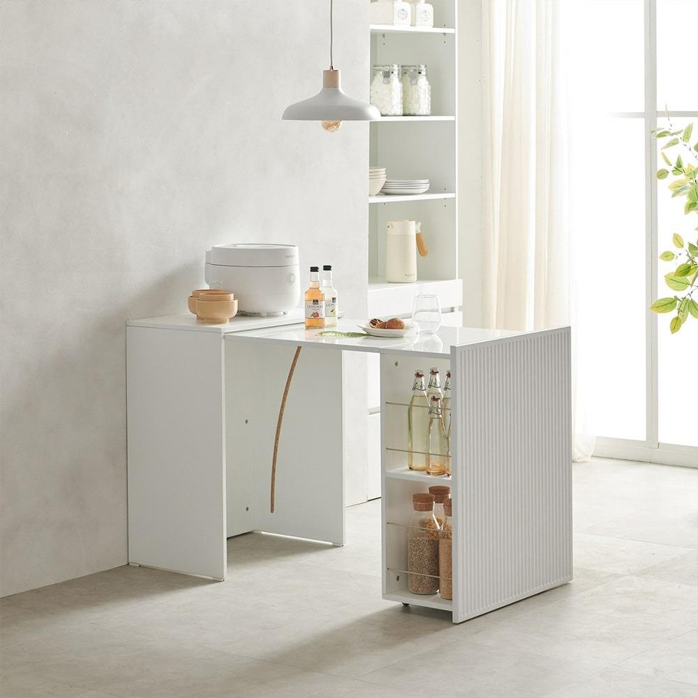 포니 확장형 수납식탁