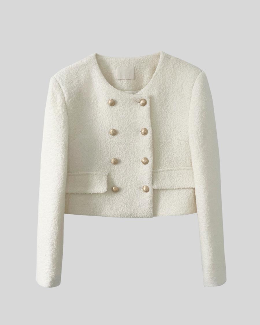 [3RD][limited]Tulia double tweed jacket(2color)