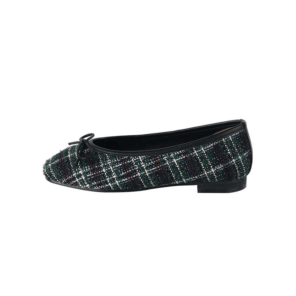 Tweed Two-Tone Ribbon Flat_F1001(3Colors)