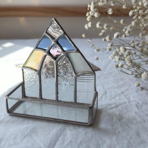 스테인드글라스 명함꽂이 메모홀더
