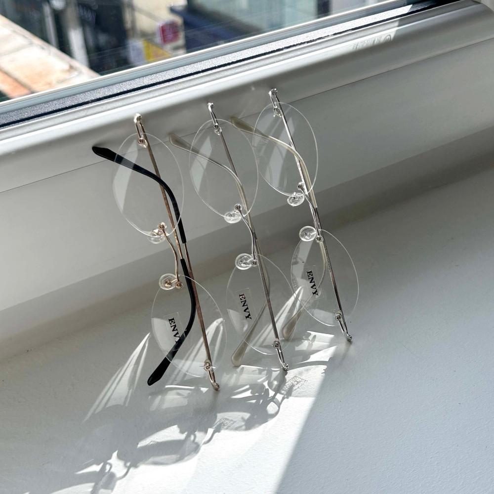 남자 여자 투명 블루라이트차단 무테안경