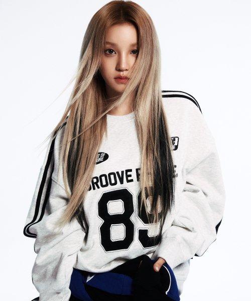 GROOVERHYME 89 LINE2 SWEATSHIRT (OATMEAL GREY) [LRSFCTM755M]