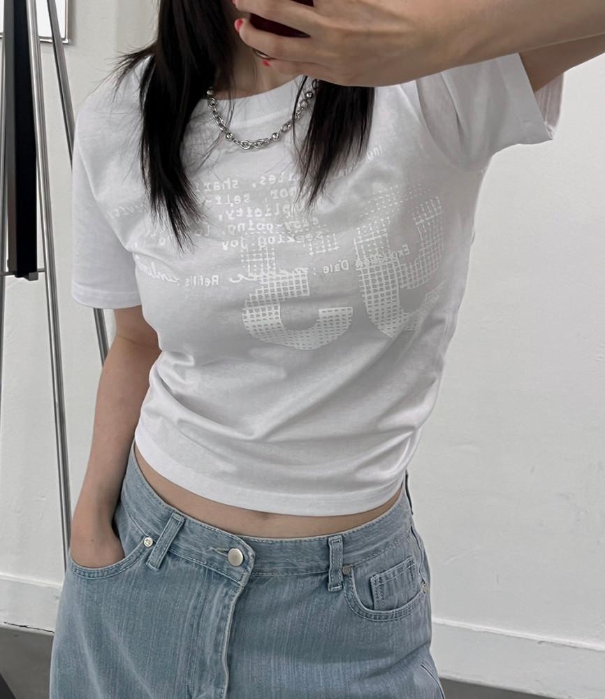 [당일발송/누적판매1000장] 93 반팔 티셔츠 (3color) 여자 세미크롭 반팔티