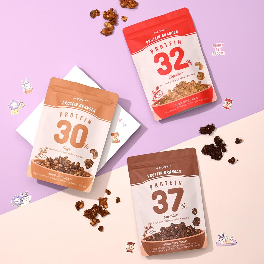 레디블룸 프로틴 수제 그래놀라 그레놀라 무설탕 저당 다이어트 단백질 37% 시리얼 200g