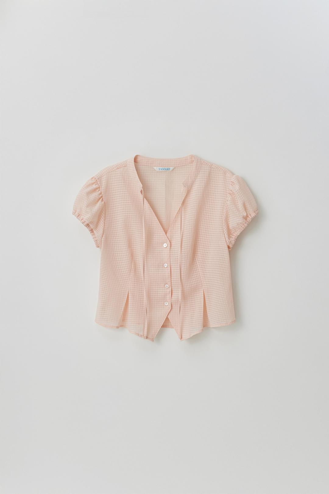 T/T Berrycheck blouse (peach)