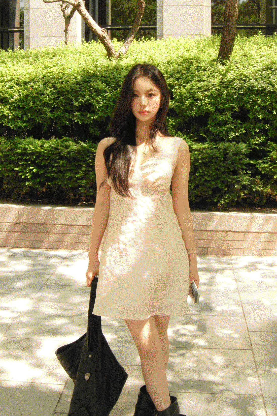 스웨븐제이 [강추/문의폭주] 퍼퓸 플라워 나시 미니원피스 -3color