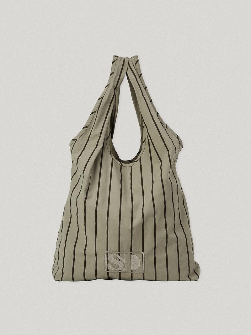 Mug Striped Bag Khaki Taupe