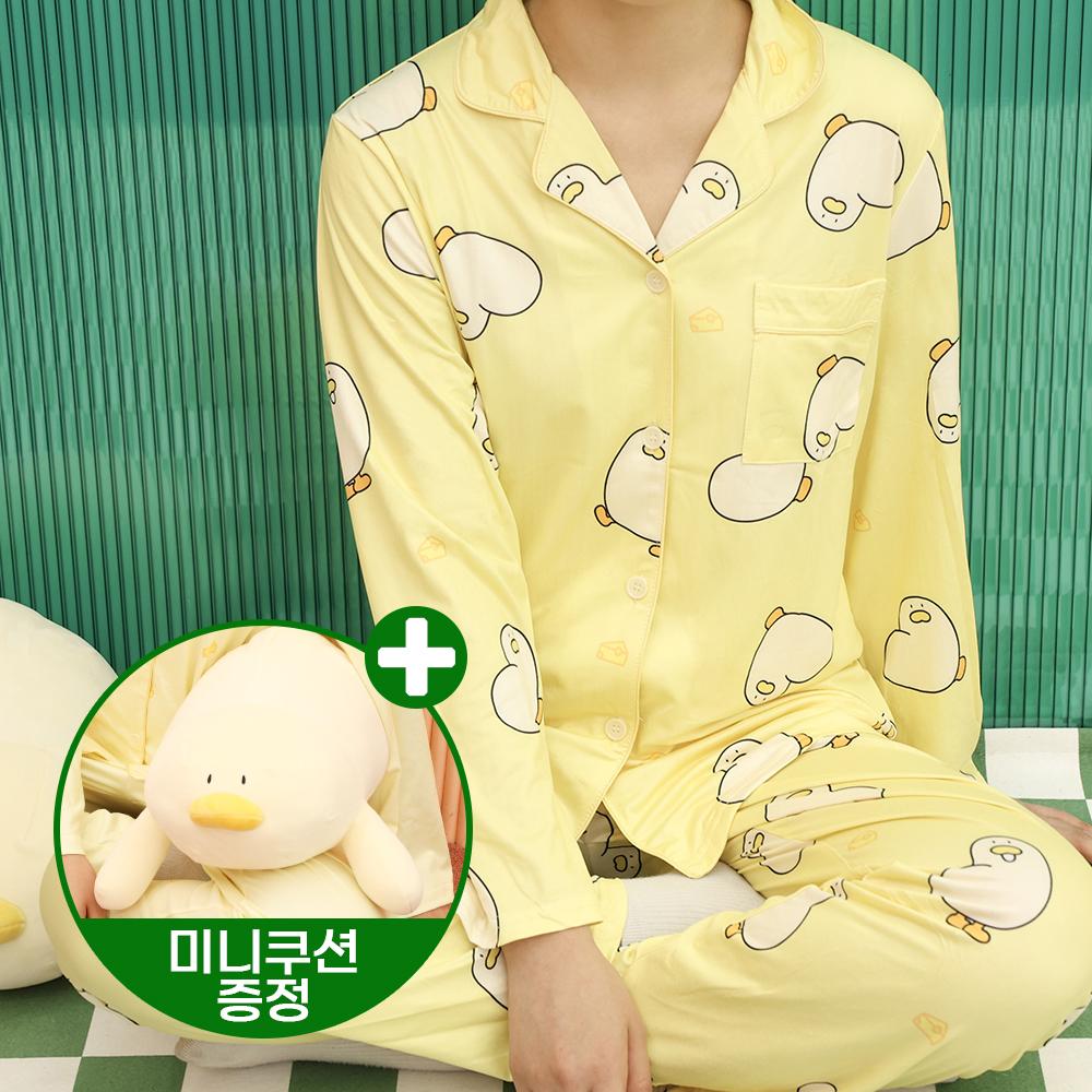 좋은꿈만 꾸게 될거야 New 치즈덕 꿀잠 파자마 상하의 생일 잠옷 선물