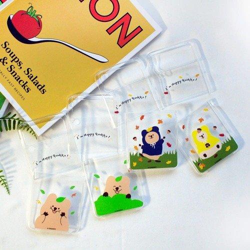 쿼카친구들 Z플립 1/2/3/4/5 케이스 (UV 클리어)