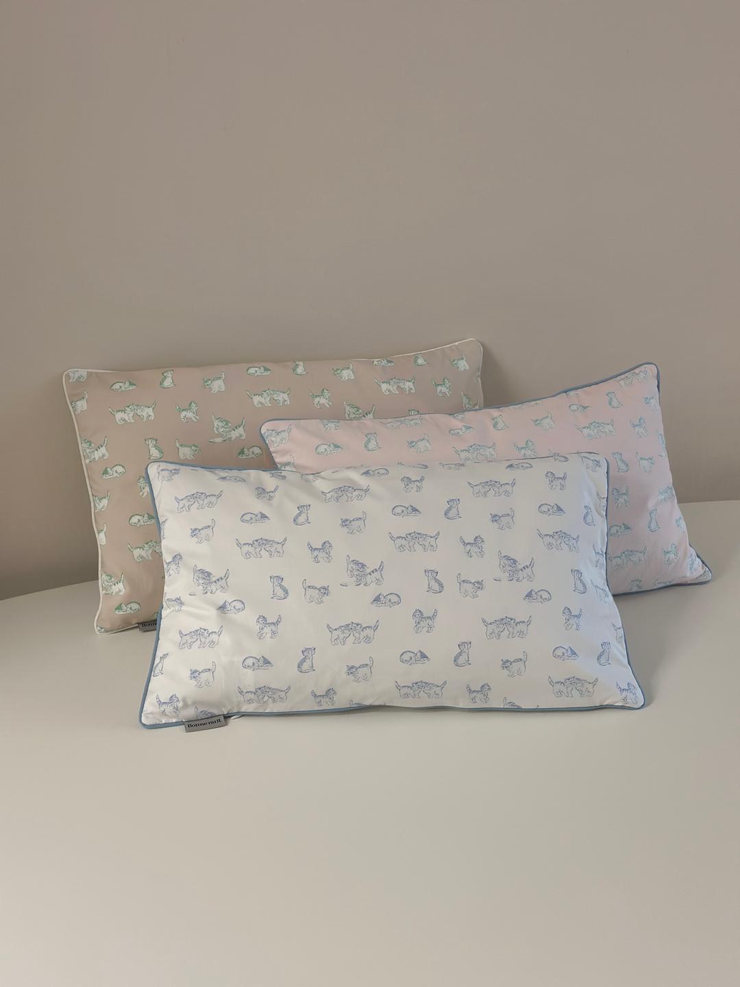 메종본뉘 (mini size) little cat pillow cover 베개 커버