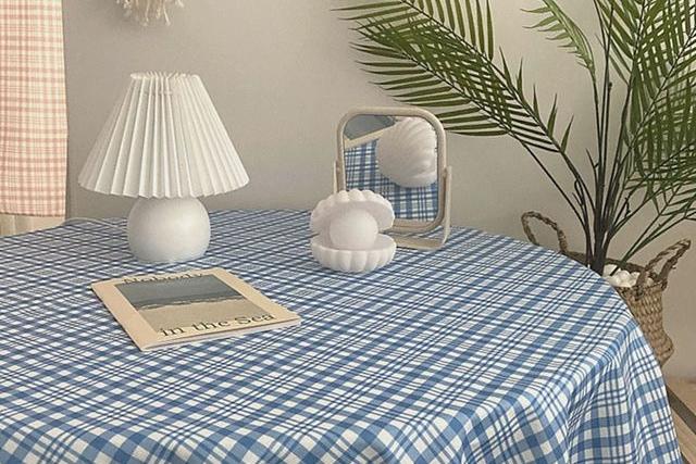 체크 체트로 테이블보 책상보 2size 3color