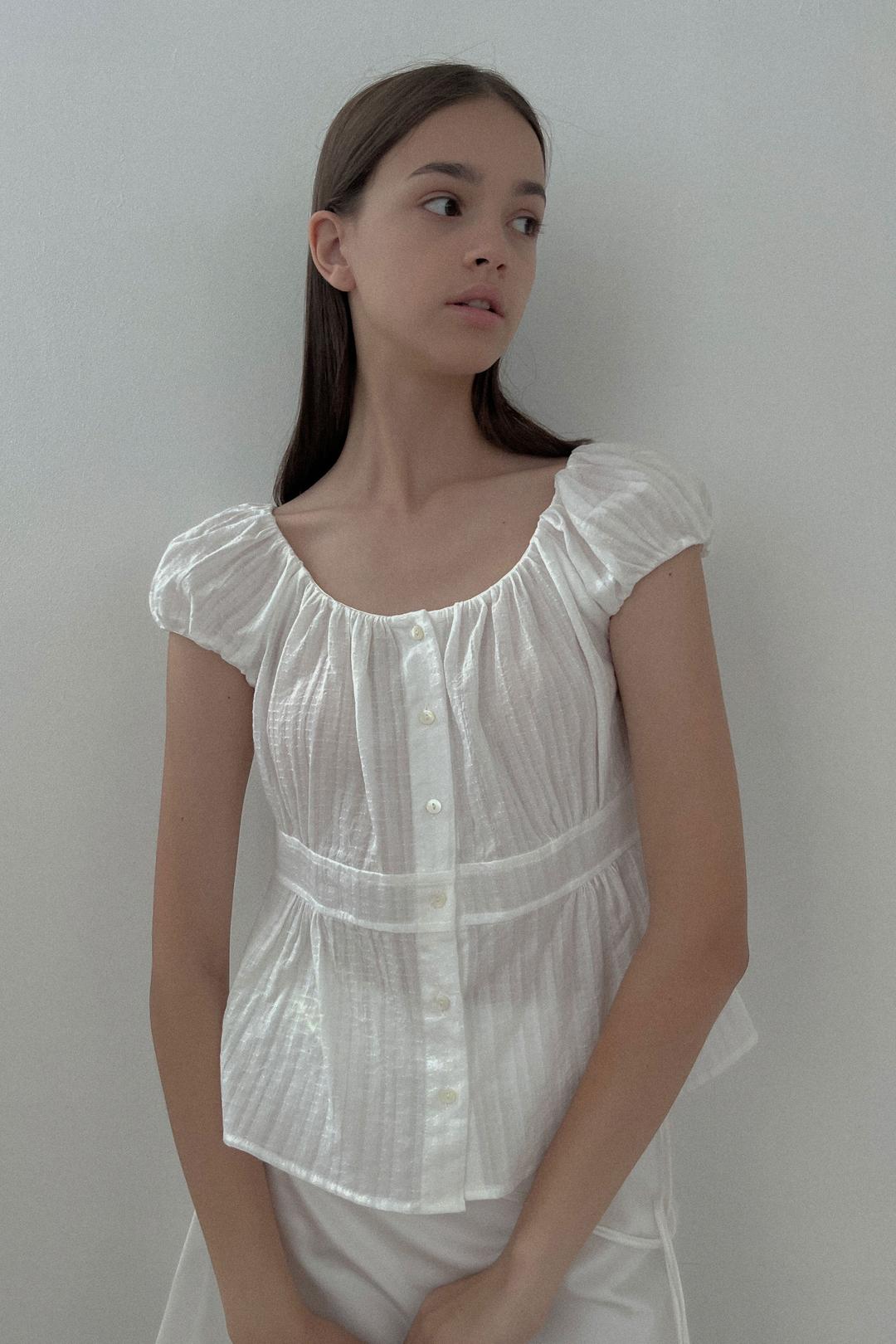 [24 SUMMER][SALT Label] MARRY PUFF BLOUSE