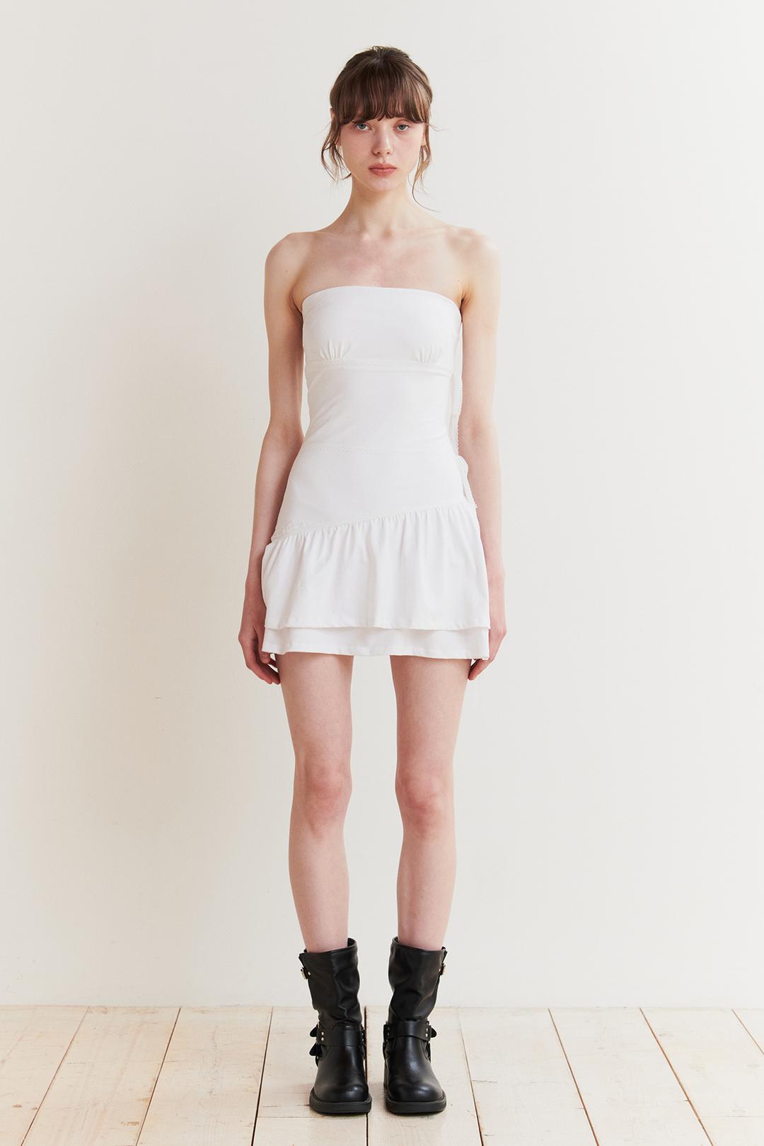 BELLA TUBE DRESS white