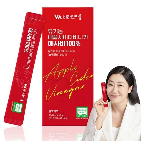 비타민마을 유기농 애플사이다비니거 애사비 14p, 210ml, 1개 - 기타건강식품 | 쿠팡