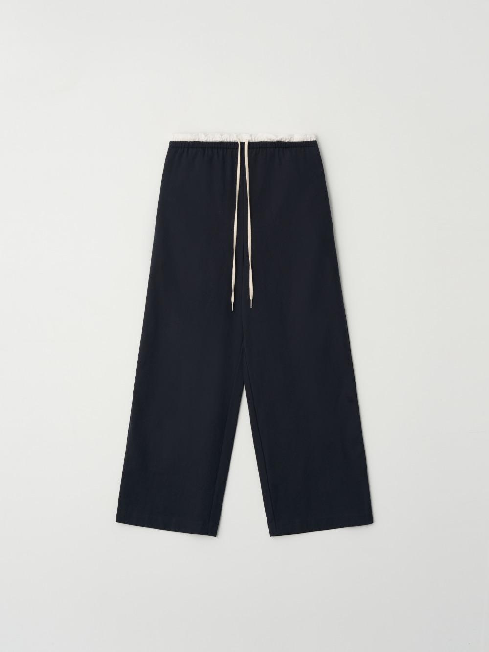 제니오 [팝업 BEST]어반 투톤 와이드 팬츠