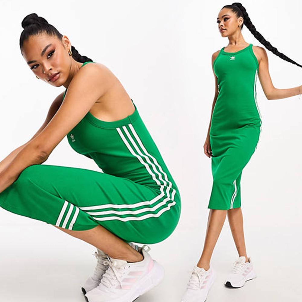 아디다스 오리지날 탱크 민소매 원피스 그린