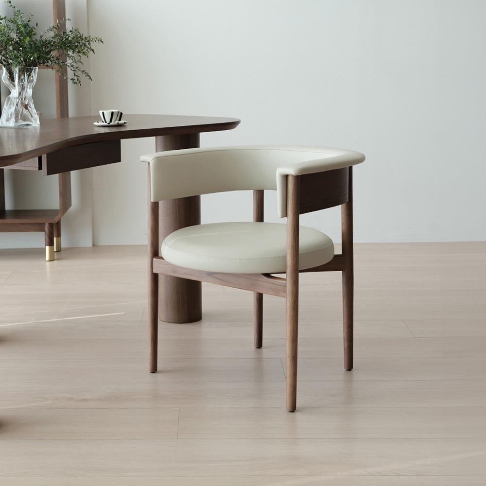 마지 원목 인테리어 카페 의자 암체어