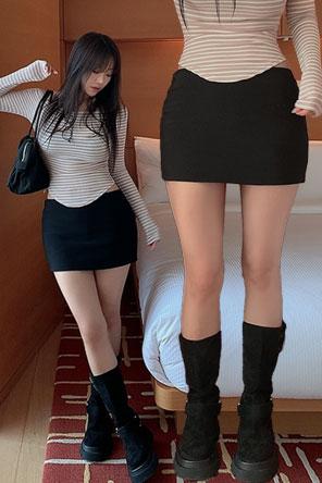 히프나틱 로베크 로우 스커트