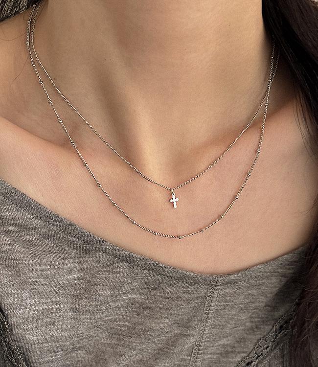 [써지컬] 십자 2세트 목걸이_NK222