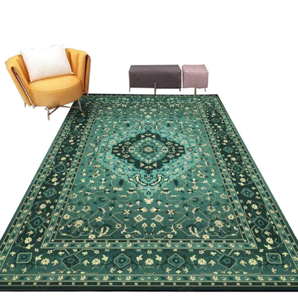페르시안 러그 그린 에스닉 카펫 보헤미안 러그
