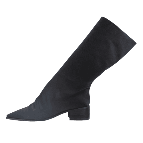 Satin Kimera Boots "BLACK\"
