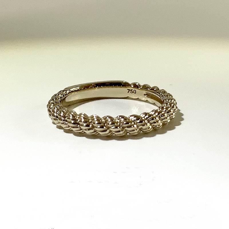 14k 뉴이 트위스트 로프 레이어드 링