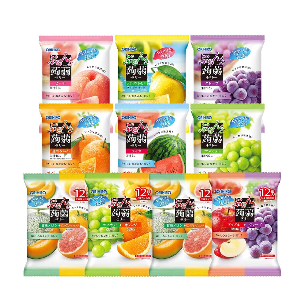 일본 오리히로 곤약젤리 한가지맛/두가지맛 11종