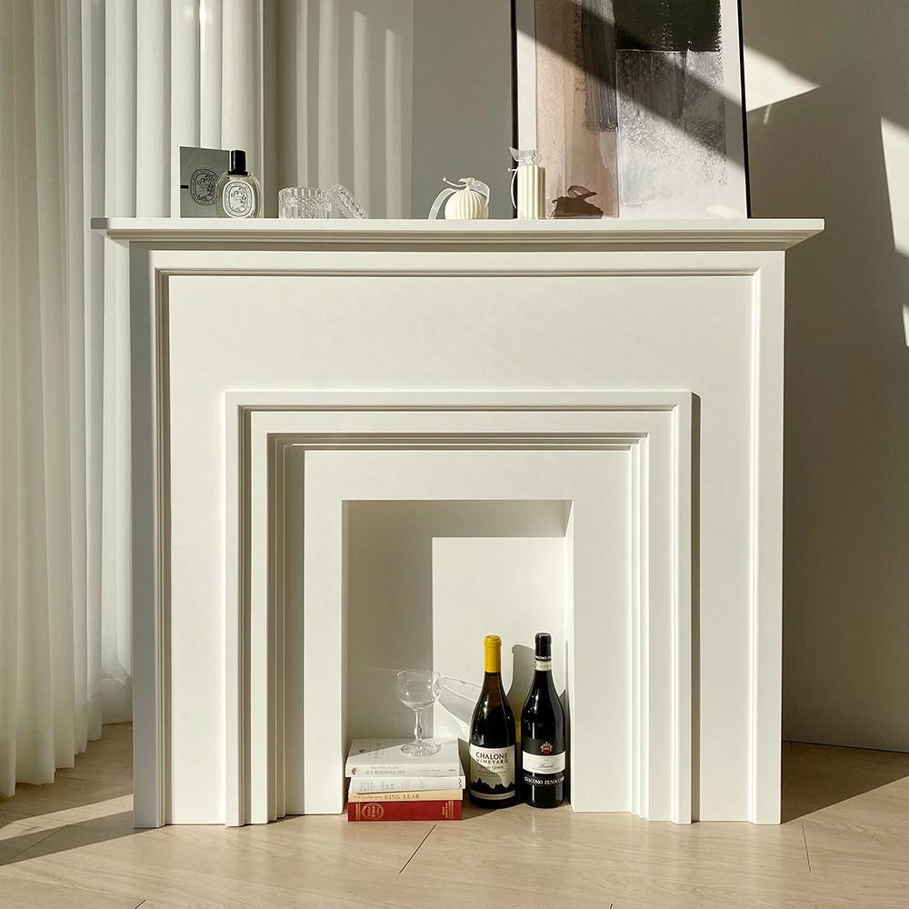 프리미엄 화이트 모던벽난로 북유럽벽난로 인테리어벽난로 콘솔 장식장
